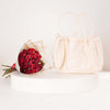 Cocan Beige Tote Bag with Hand Bouquet of 20 Red Roses