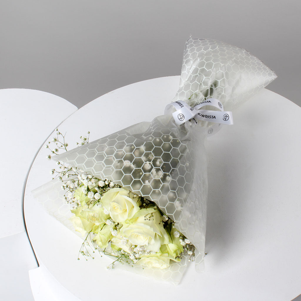 Timeless White Rose Bouquet