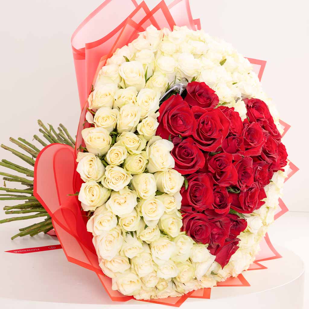 Shades of Love Bouquet - 150 Roses