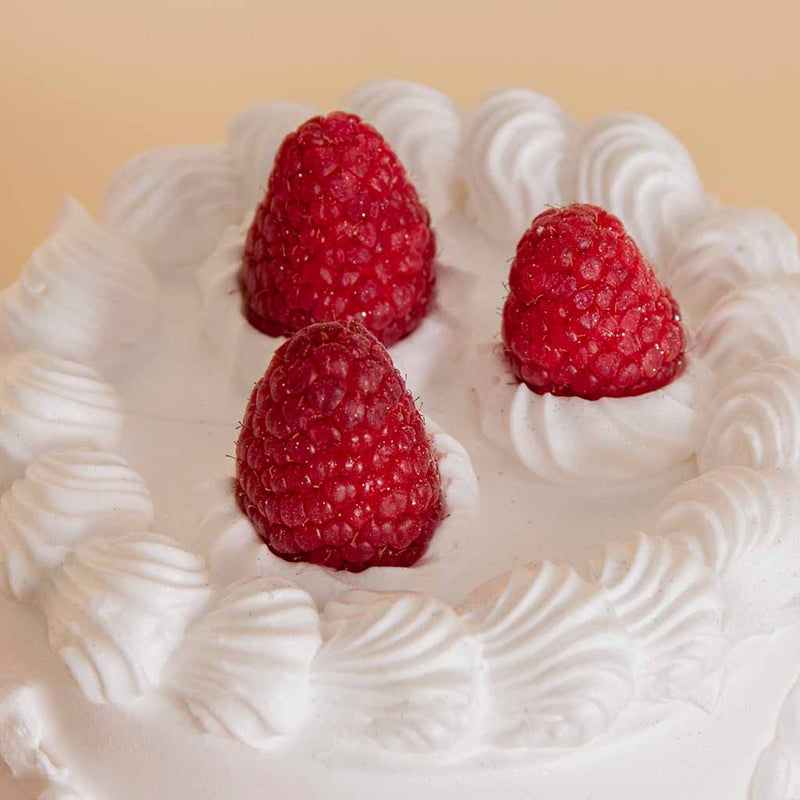 Voila Red Velvet Cake with Vase of 25 White Roses