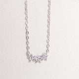 Felizmoda Three-Flower Silver Necklace & Red Roses Bouquet