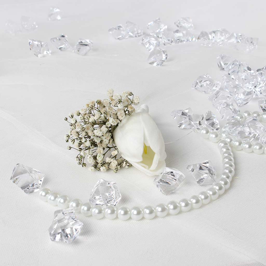 Brilliance White Tulip Bridal Bouquet