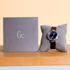 Vogue Quartz Watch - Rose Gold & Blue Elegance