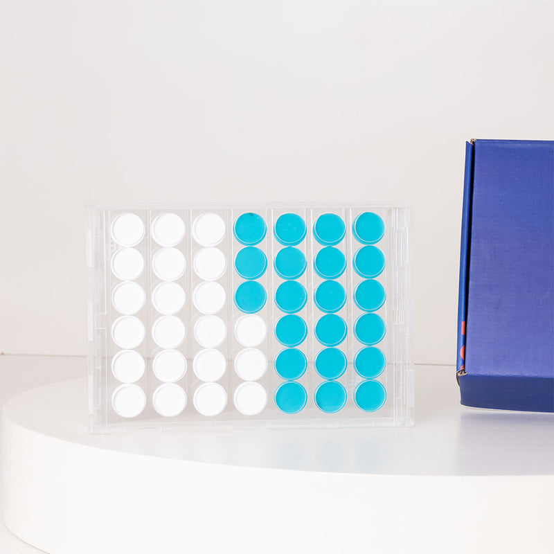 Game Guru Acrylic Connect Four Turquoise-White & Red Roses Bouquet