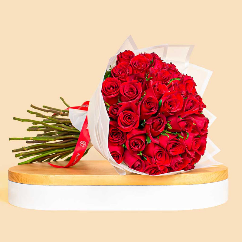 The Sweetheart’s Bliss Bouquet | 50 Red Rose