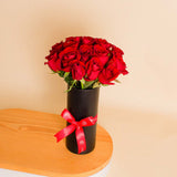 Premium Flower Vase | 20 Red Rose
