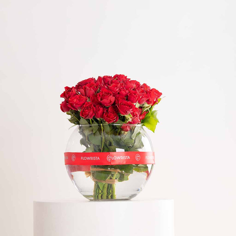 Scarlet Baby Blooms Vase