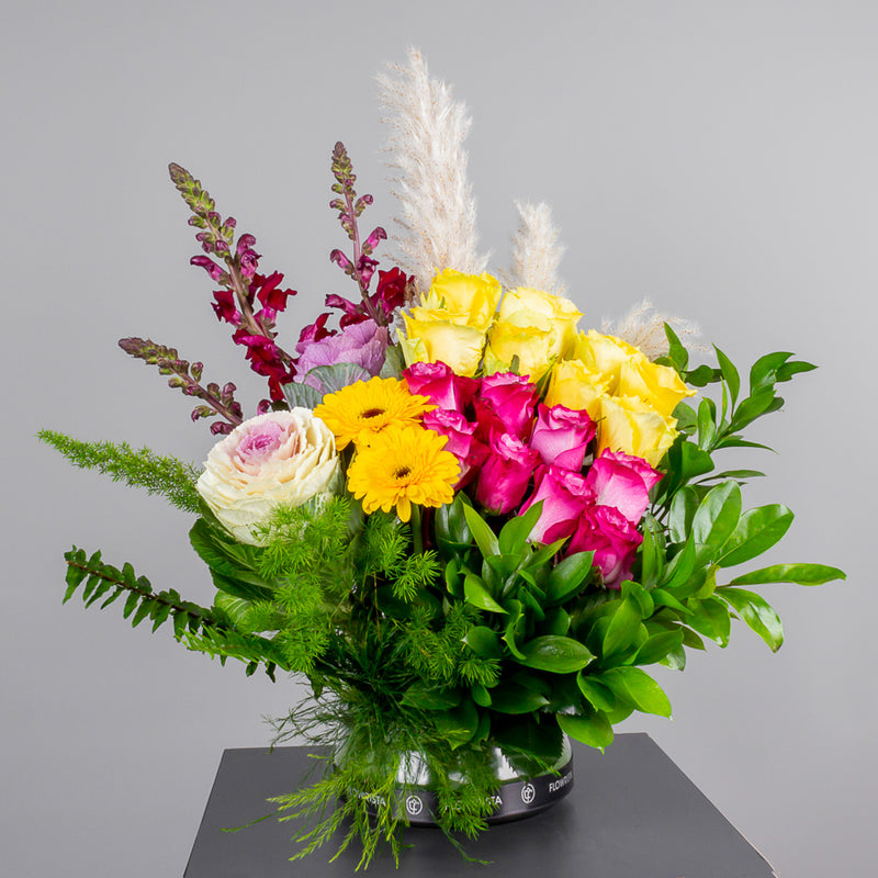 Roses & Gerbera Elegance Vase