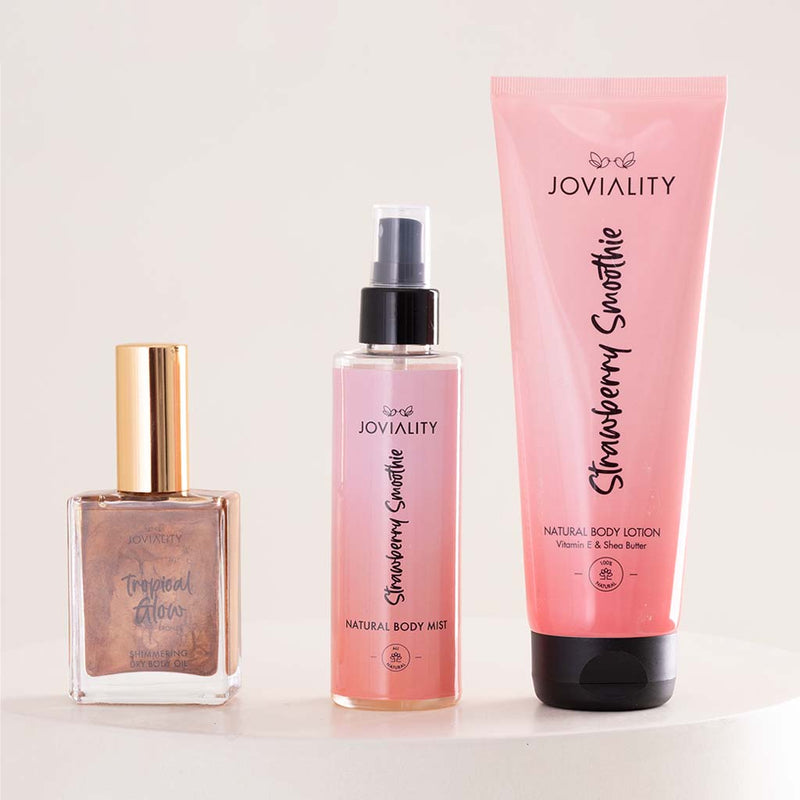 Joviality Strawberry Bronze Body Care Trio