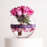 Moko Gold Collection Chocolates Box & Purple Roses Vase