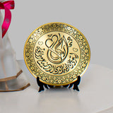 Pink Roses Bouquet & Copper Mother’s Shield