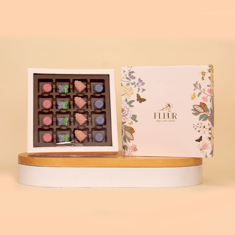 Fleur 16 Pieces Belgian Chocolate Bonbons