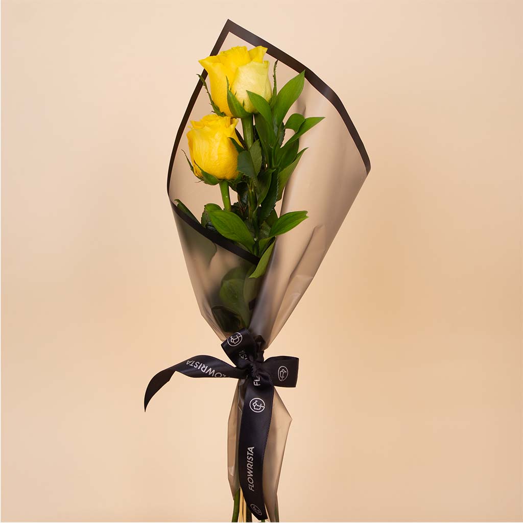 Duo Yellow Roses Bouquet