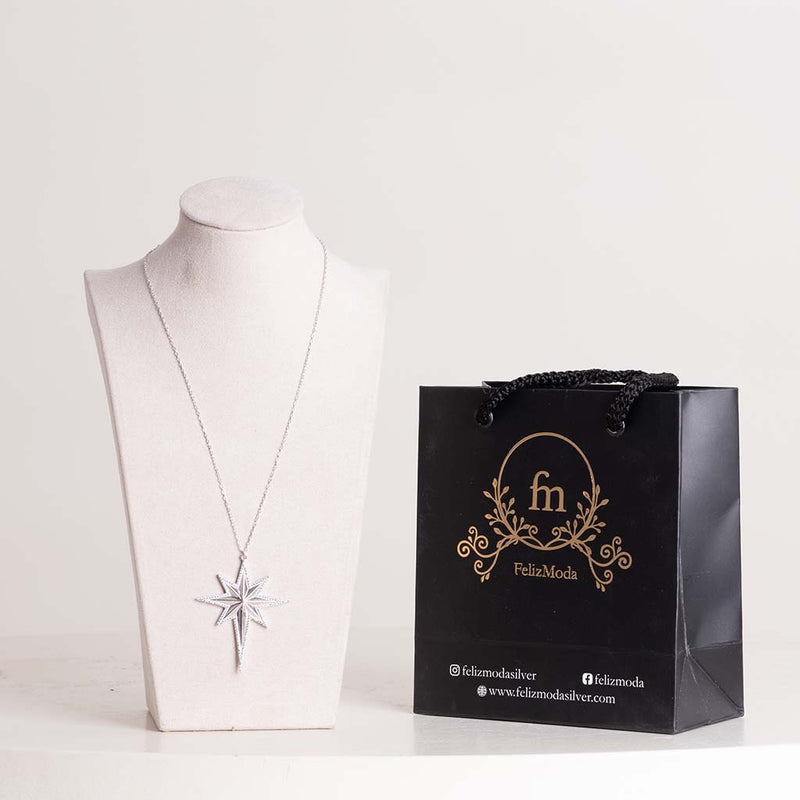 Felizmoda Star Silver Necklace