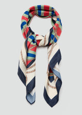 Mango Chain-Print Scarf with Flowrista Red Mixed Bouquet