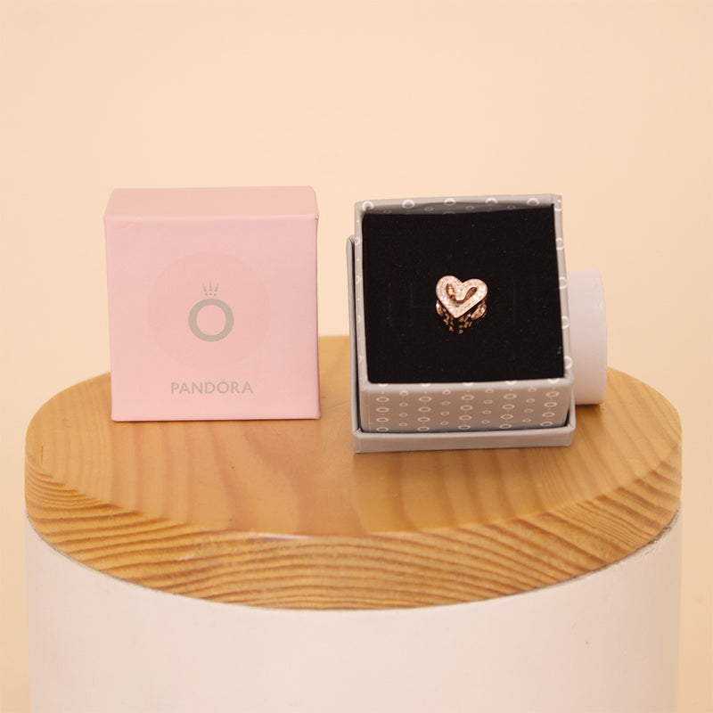 Pandora Rose Sparkling Heart Charm with Clear Zirconia