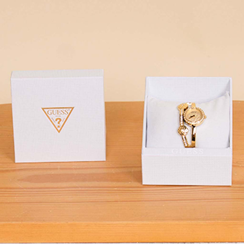 Guess Ladies Gold Tone Analog Watch