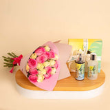 Soul & More Coco Set of 2 | Mixed Bouquet of 20 Pink&White Roses