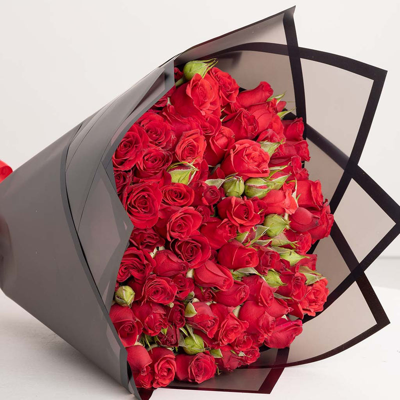Red Baby Roses Bouquet – 20 Roses