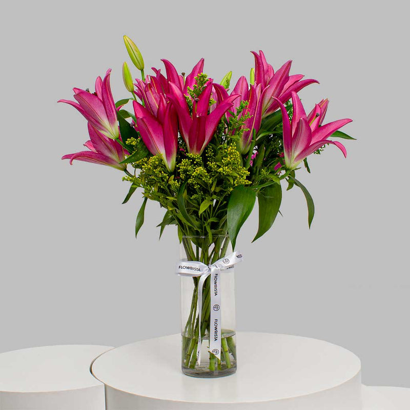 Pink Lily Vase