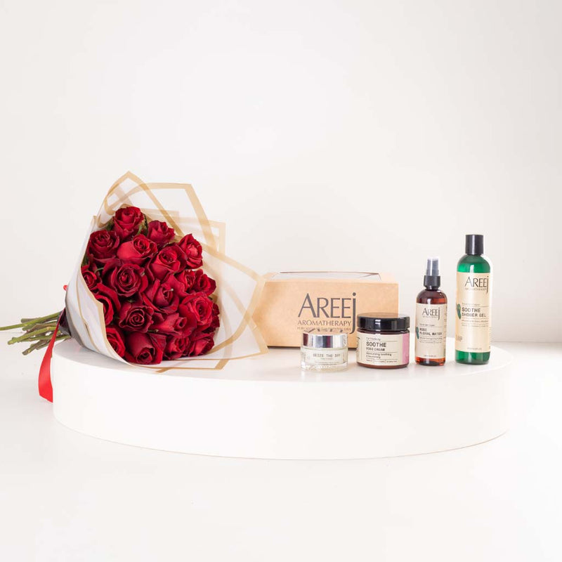 Areej Skincare Gift Bundle & Red Roses Boutique
