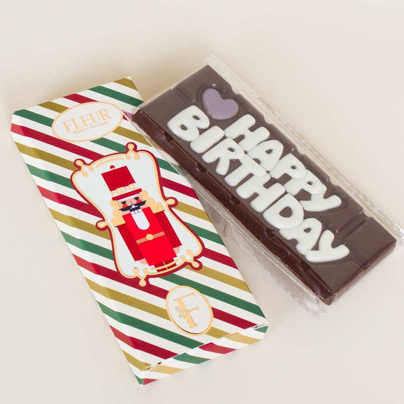 Fleur Happy Birthday Chocolate Bar – 45g Milk Chocolate