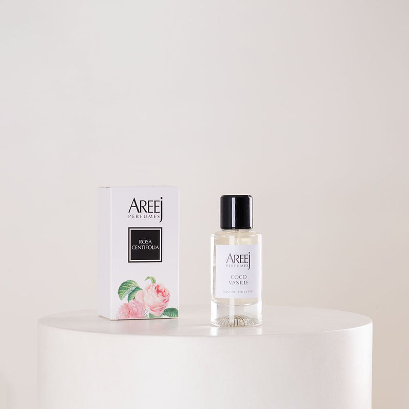Areej Coco Vanille Eau de Toilette 50ml & White Roses Bouquet