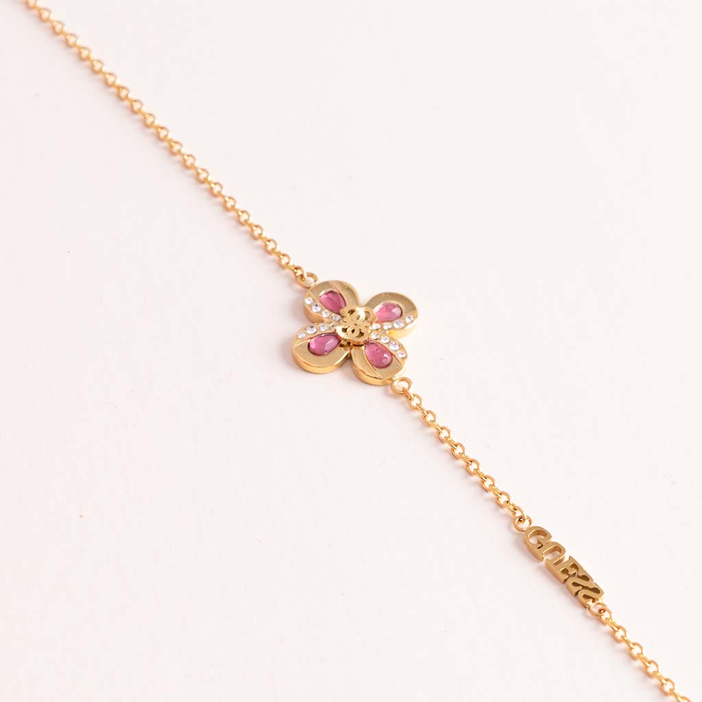 Guess Flower Blossom Bracelet & Red Roses Bouquet