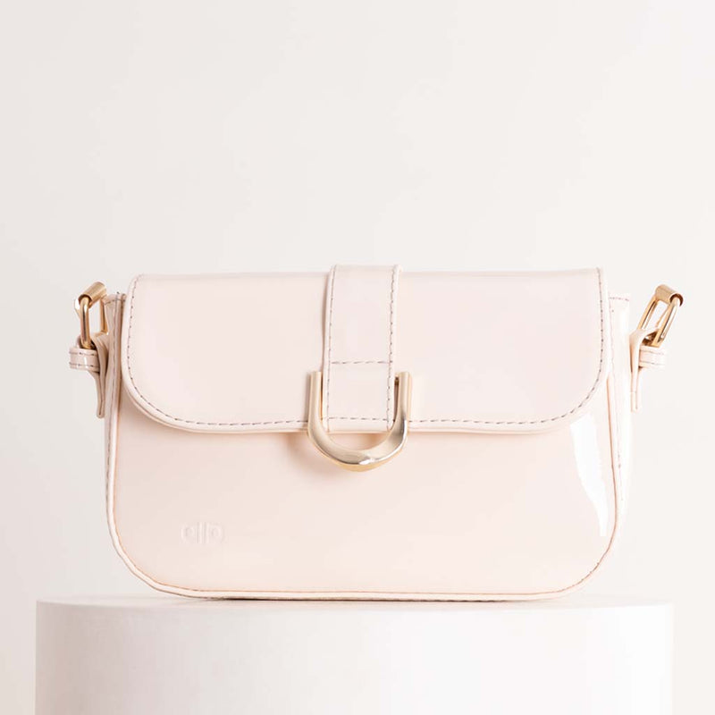 Alamki Glossy Glam Bag - Creamy