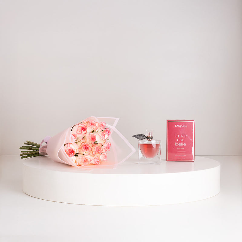 Lancôme La Vie Est Belle L’Elixir Eau de Parfum for Women 100ml & Revival Roses Bouquet