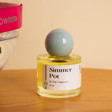 Nuit Fragrances simmer pot and vase 15 pink rose