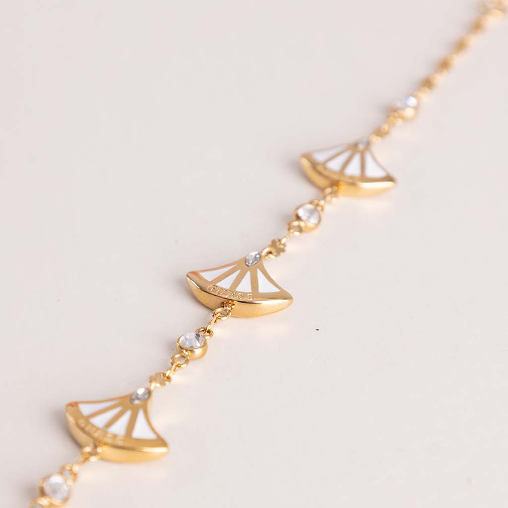 GUESS Fan Gold-Tone Charm Bracelet