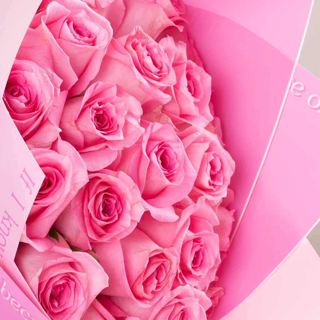 20 Pink Flower Bouquet