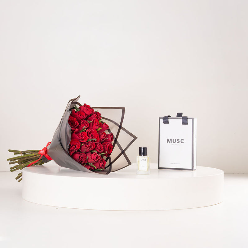 MUSC My Way Musc & 20 Red Roses