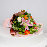 Vibrant Mixed Roses Hand Bouquet