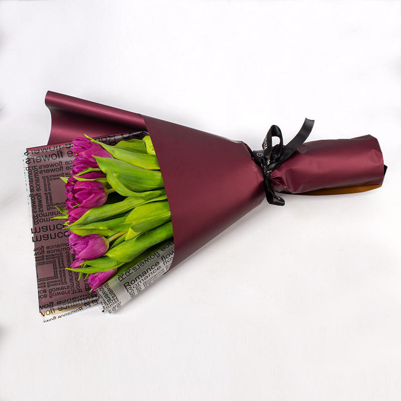 Purple Tulip Hand Bouquet