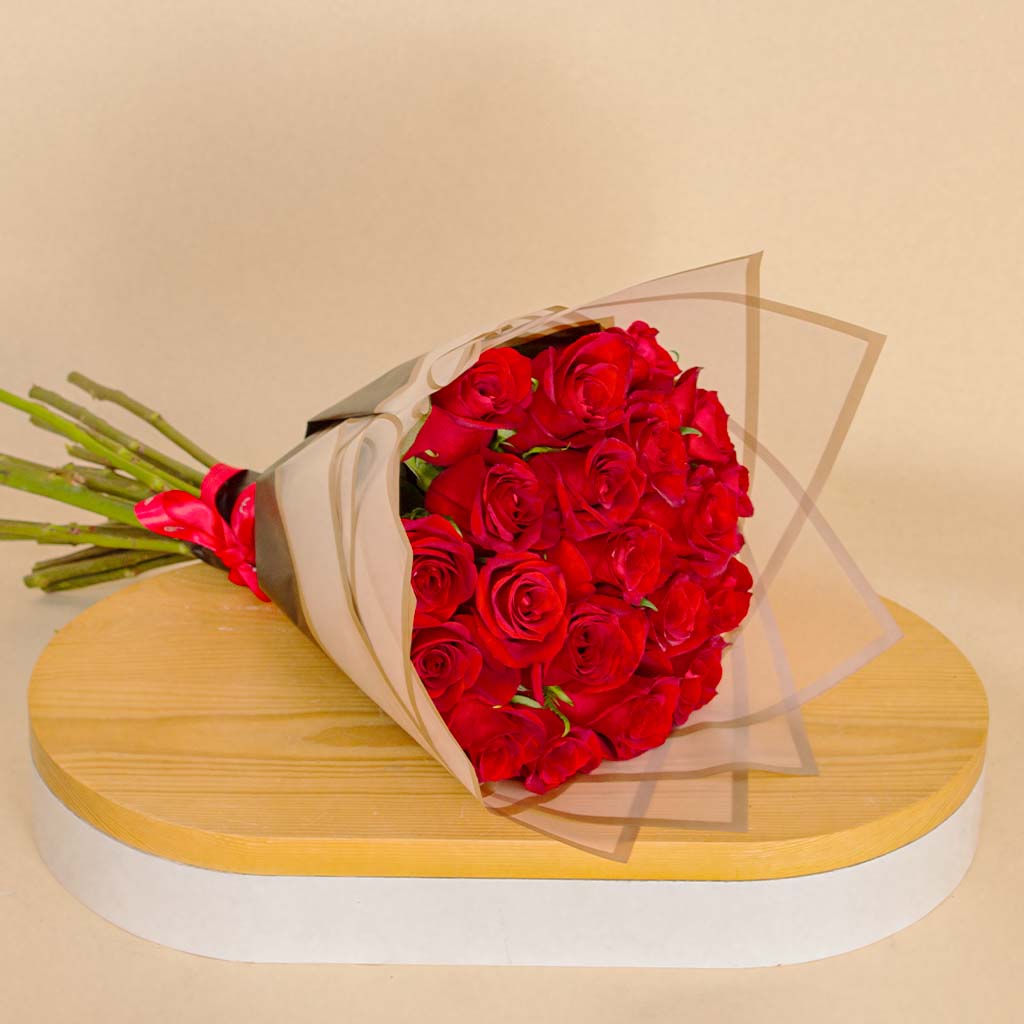 Flowrista Red Roses Bouquet | 20 Roses