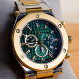 Guess Cableforce Green Analog Watch & Red Rose Vase