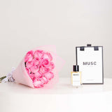 MUSC Wanted by Night & Pink Roses Bouquet