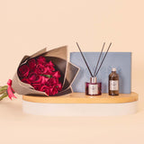 Soul & More Verde Diffuser & Red Roses