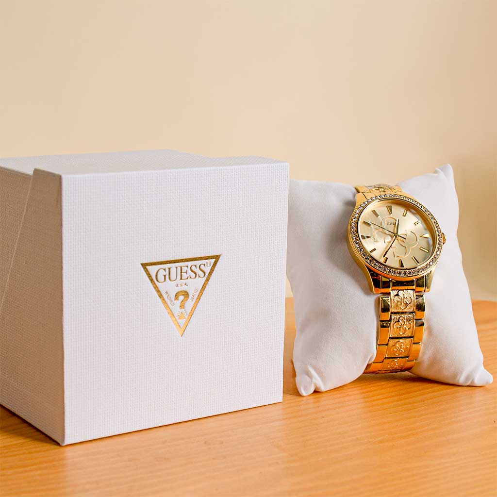 Guess Women Gold Toned Analogue Watch W1280L2