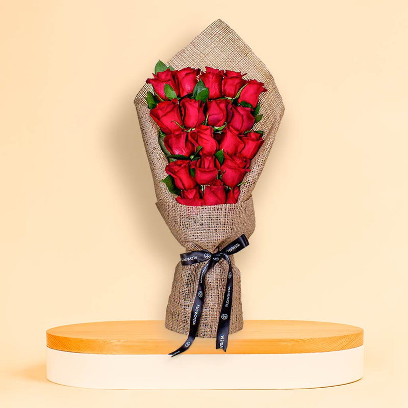 Flowrista | Red Roses Bouquet – 20 Stems