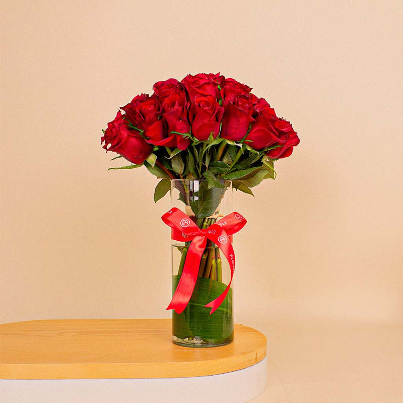 Red Passion Vase | 20 Red Rose