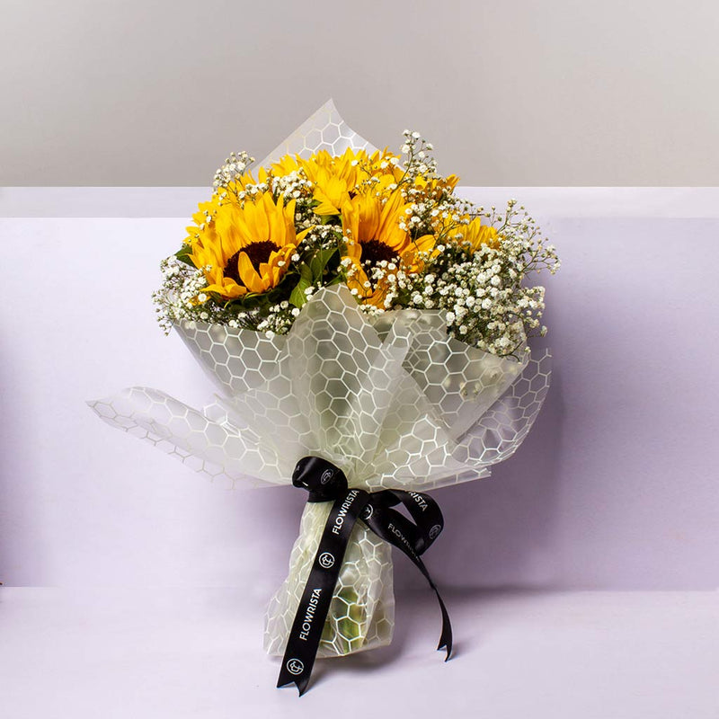 Madison Hand Bouquet Sunflowers