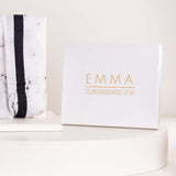 EMMA White Marble Scarf