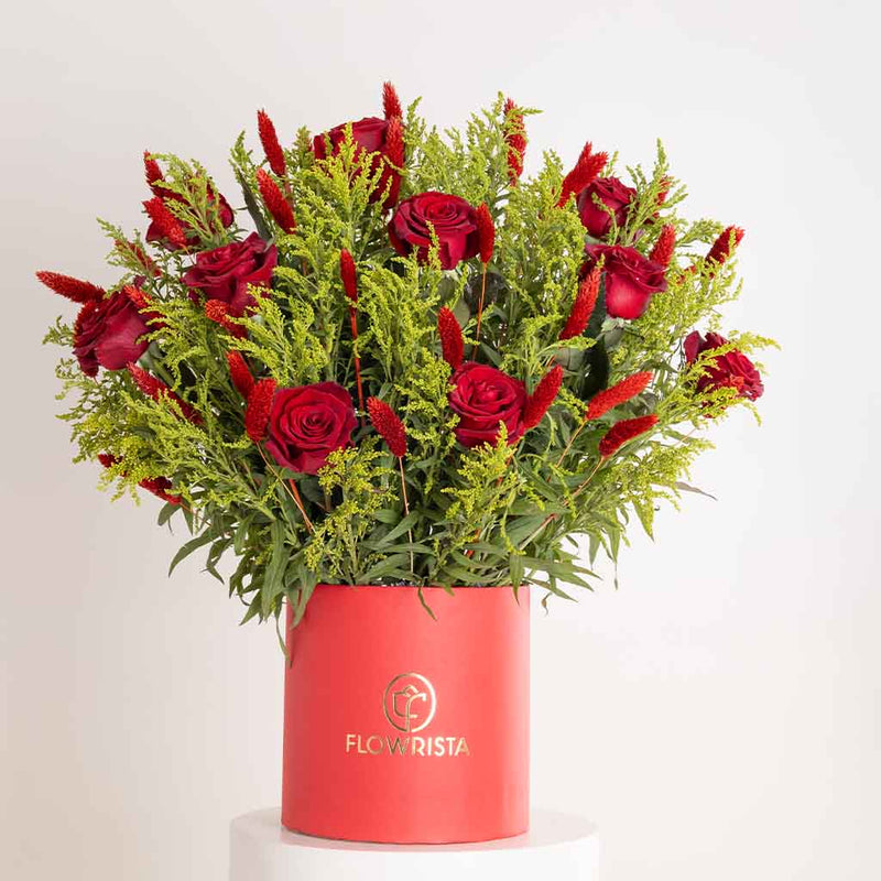 Flowrista Red Botanica Luxe Box