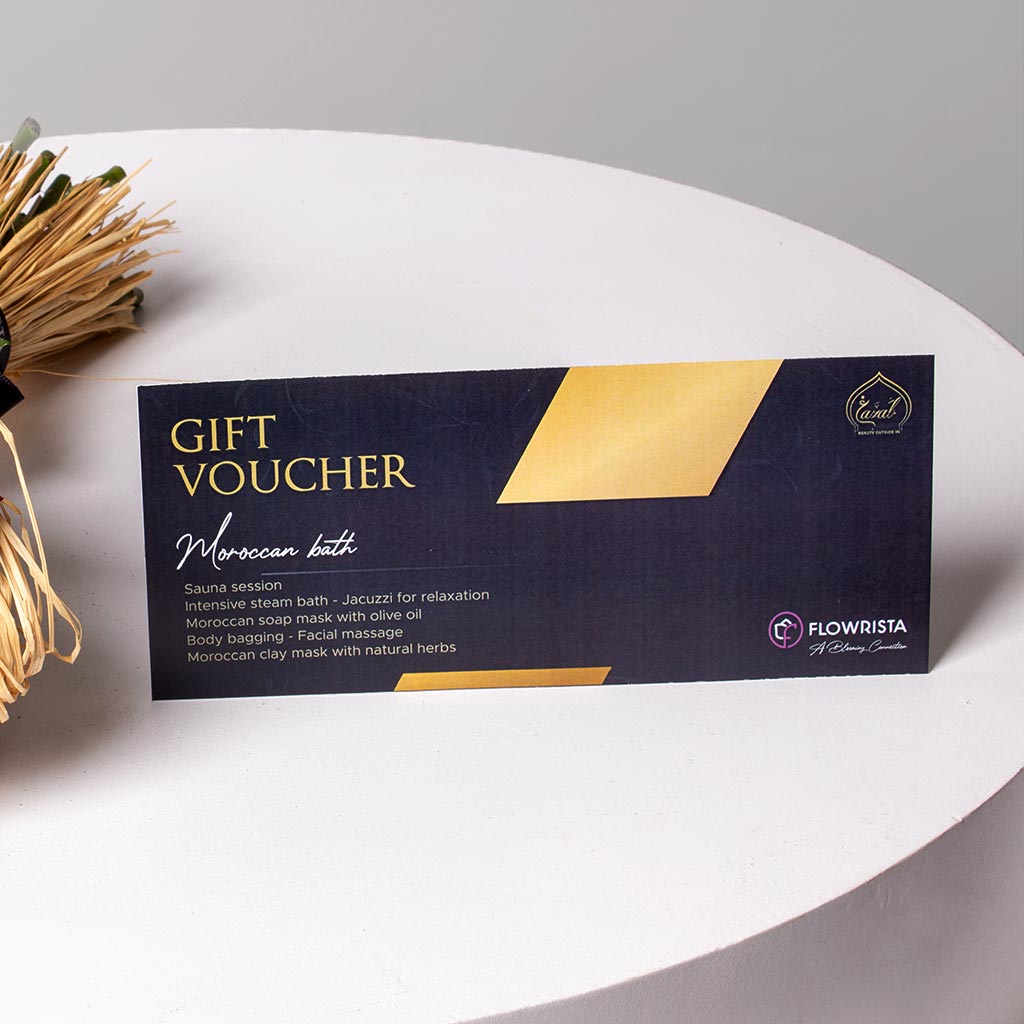 Red Roses Bouquet & Moroccan Spa Voucher