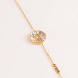 GUESS Women’s Gold-Tone Charm Chain Bracelet & Pink Roses Bouquet