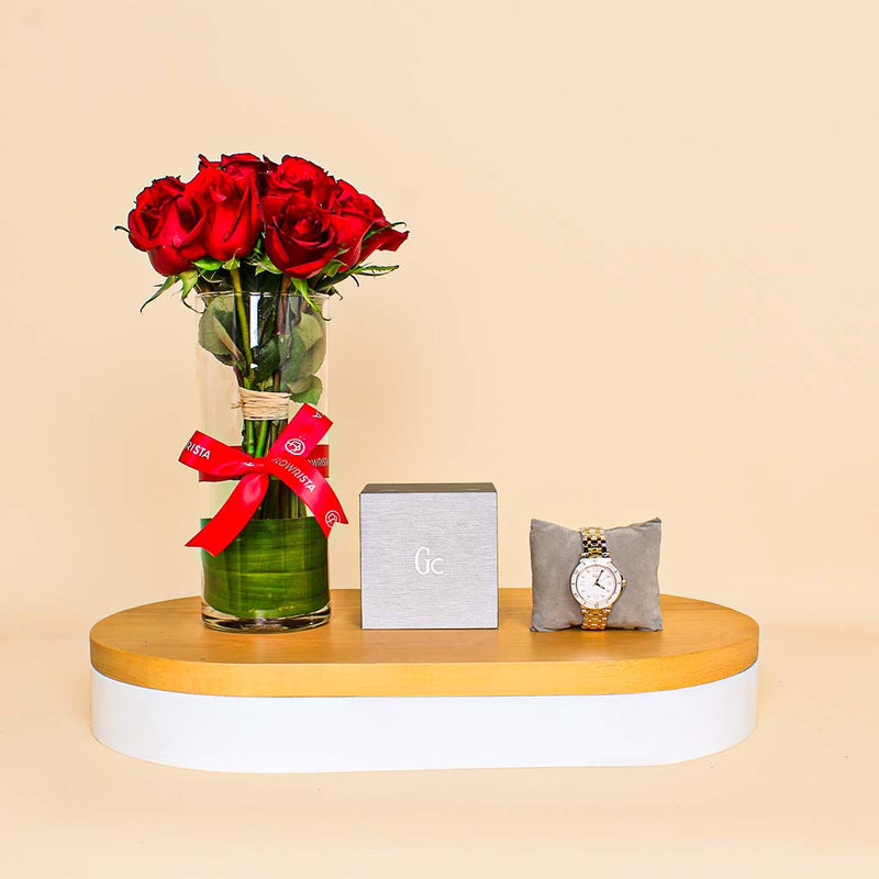 Gc Watche Sport Lady Watch | 15 Red Flower Vase
