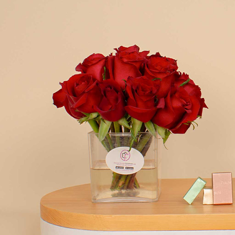 Patchi Chocolate | 15 Red Rose Vase